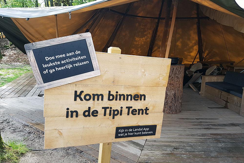 Tipi Tent activiteiten, Landal Rabbit Hill