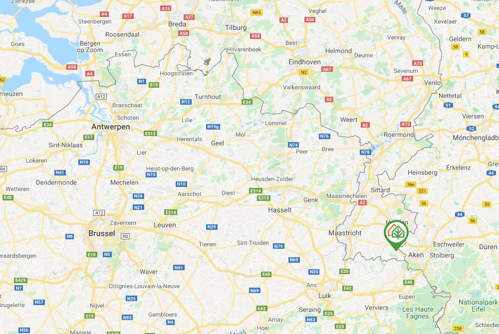 Landal Reevallis op de kaart van Nederland