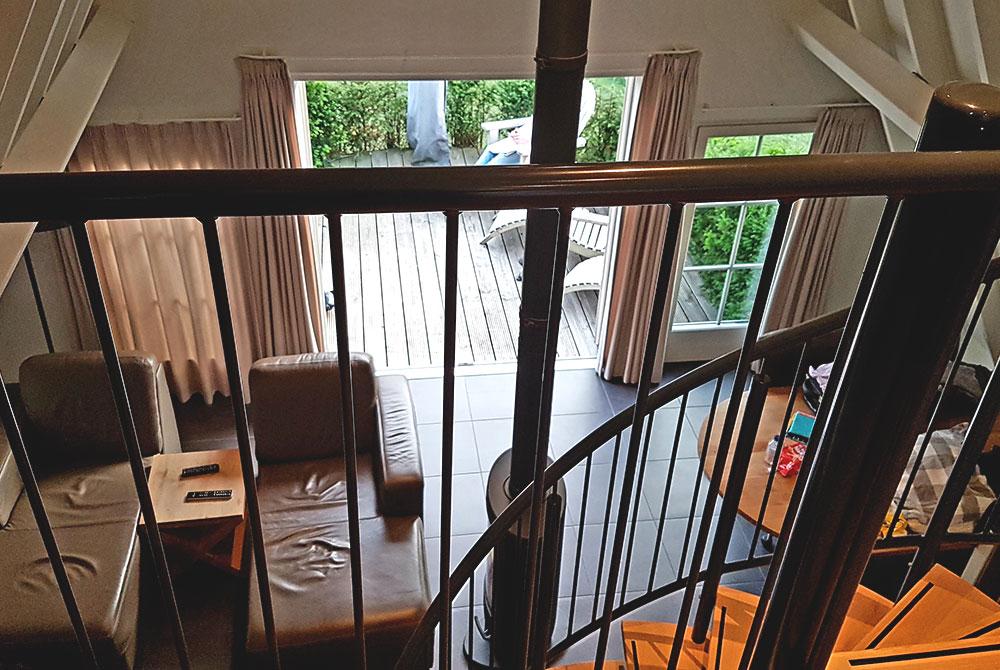 De woonkamer van de lodge, Hof van Salland