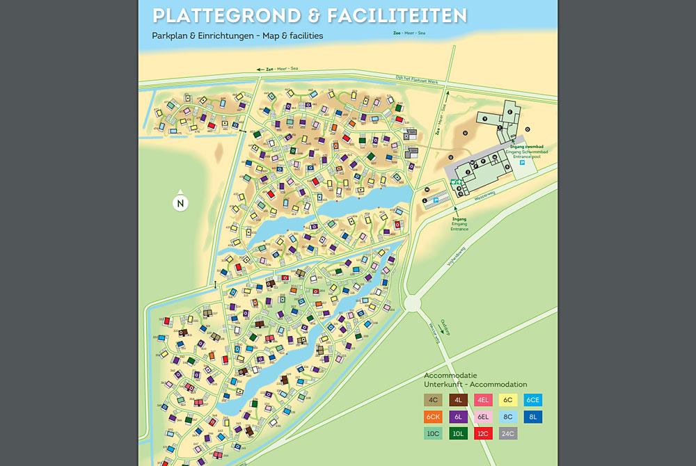 Plattegrond, Landal Strand Resort Ouddorp Duin