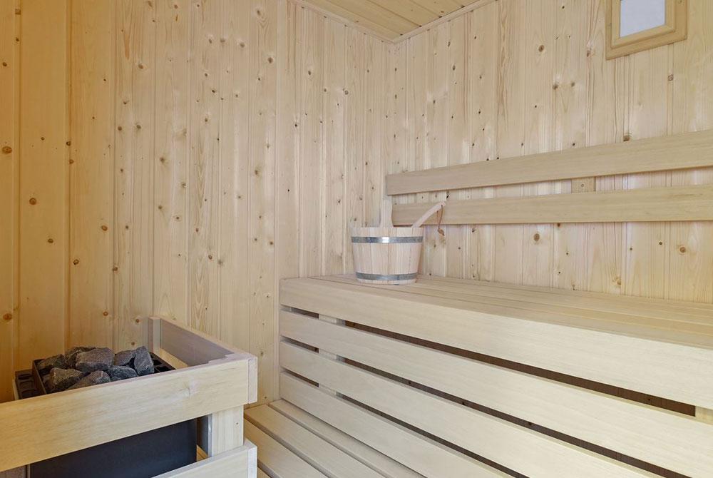 Sauna, 12-persoonsbungalow 12L