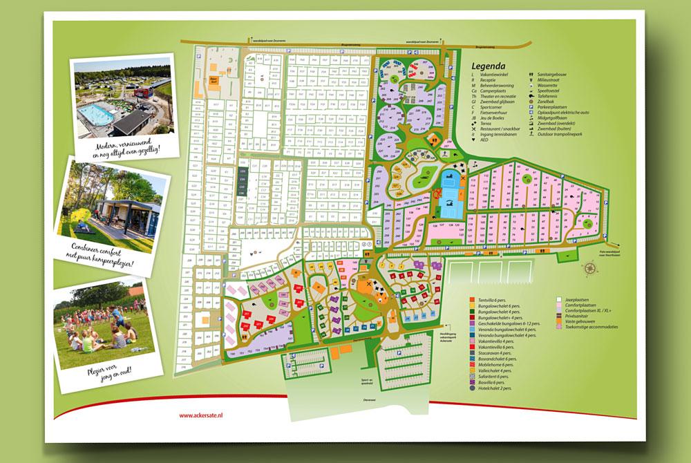 Plattegrond, Laan van Ackersate, Vakantiepark Ackersate