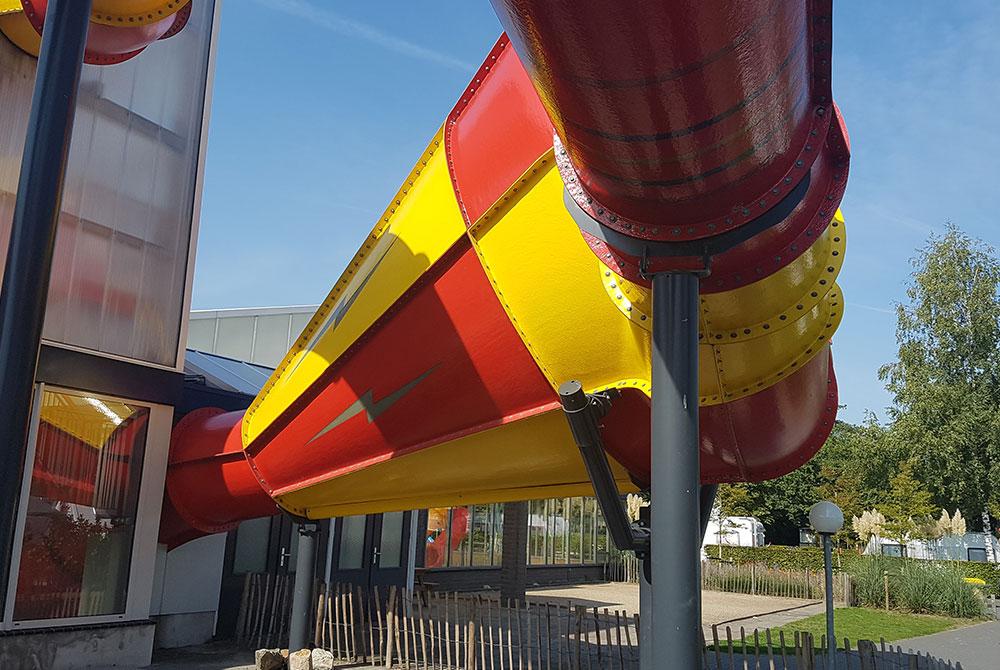 Crazy cone glijbaan