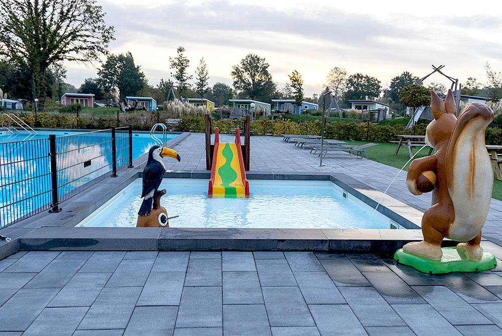 Peuterbadje buiten, Vakantiepark Ackersate