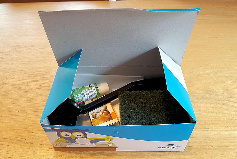 Schoonmaakpakketje, Kampeerdorp de Zandstuve