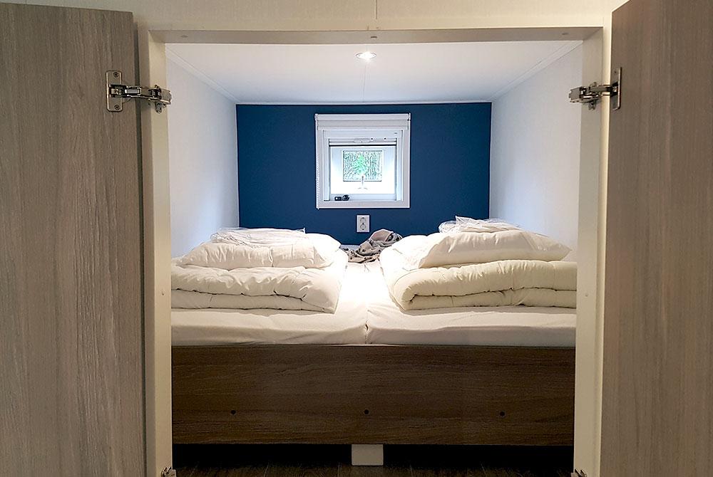 Bedstee in de lodge, Kampeerdorp de Zandstuve