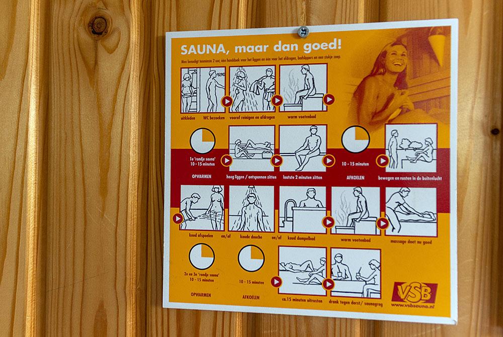 Sauna uitleg, Landal Kasteeldomein De Cauberg