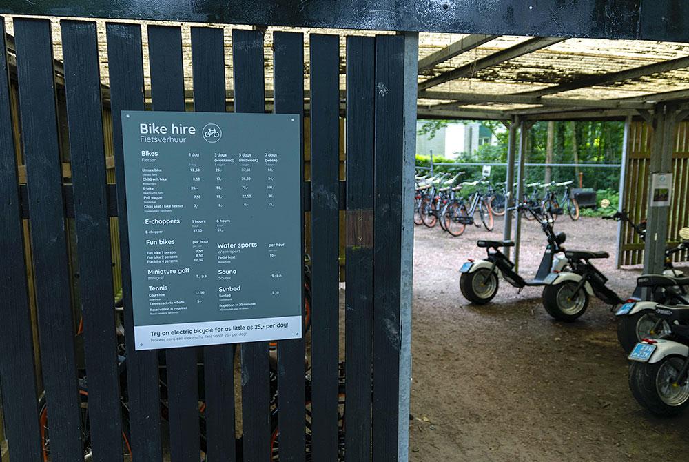 Fietsverhuur, Vakantiepark Hunzedal