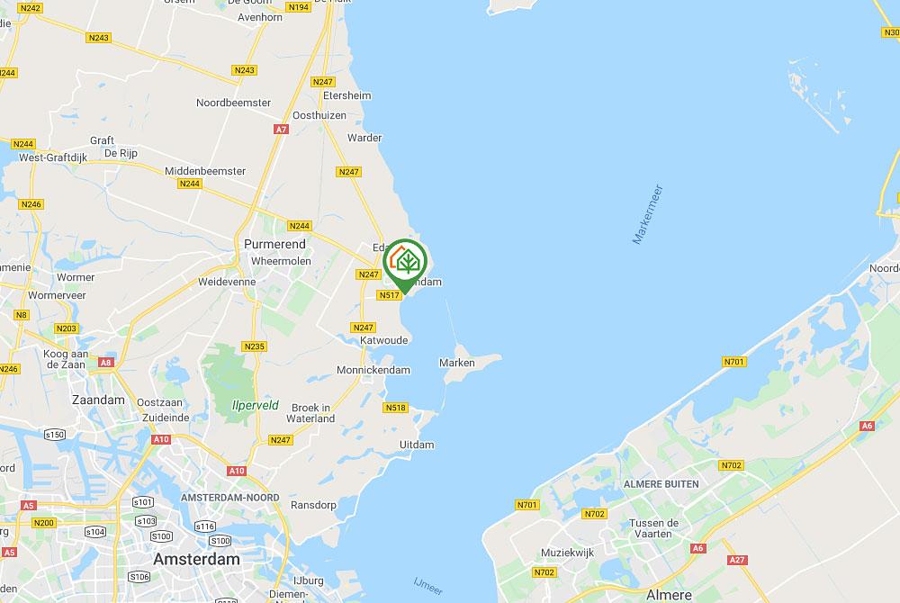 Marinapark Volendam kaart