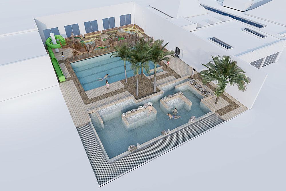 Nieuw zwembad, Vakantiepark Beekse Bergen