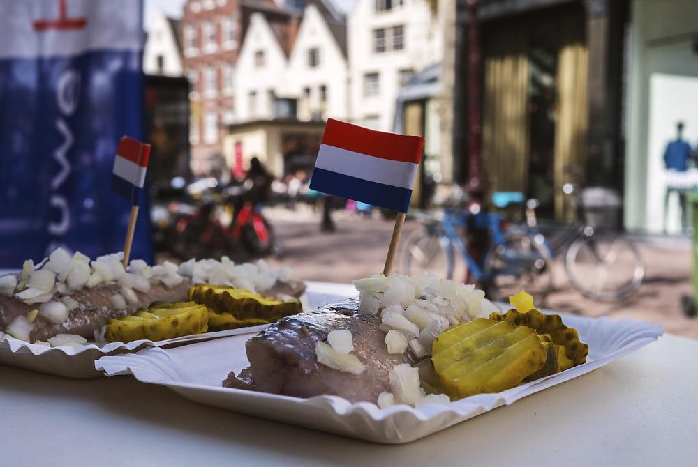 Haring eten, vakantie Nederland