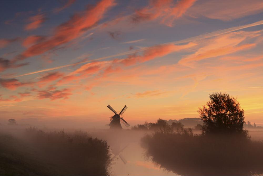 Molen in Nederland, vakantie Nederland