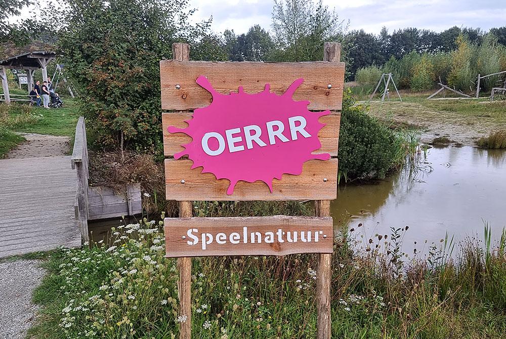 Bord OERRR Speelnatuur, Landal Orveltermarke