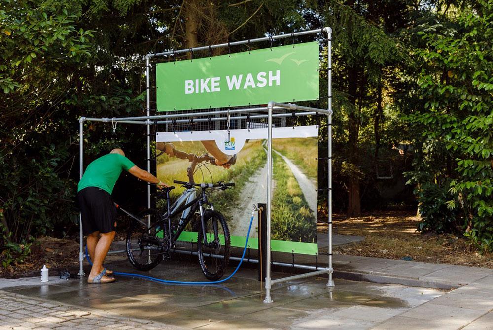 Bike wash, RCN de Flaasbloem