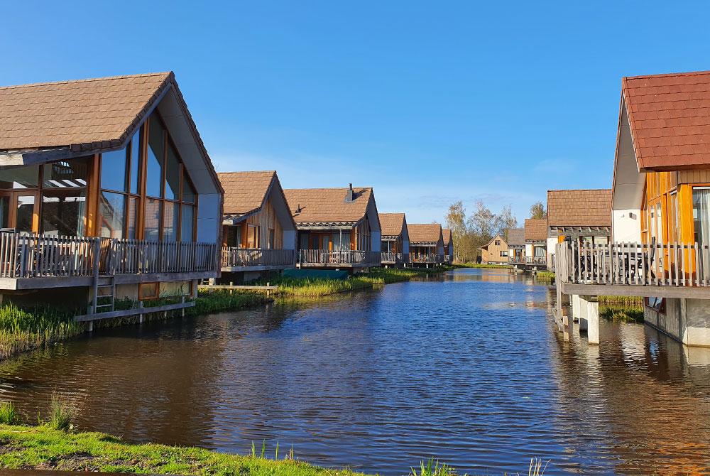 Waterwoningen op Landal De Reeuwijkse Plassen