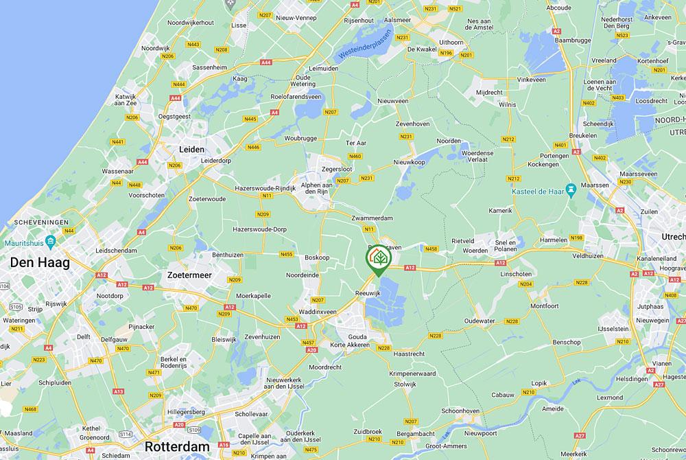 Landal De Reeuwijkse Plassen op de kaart