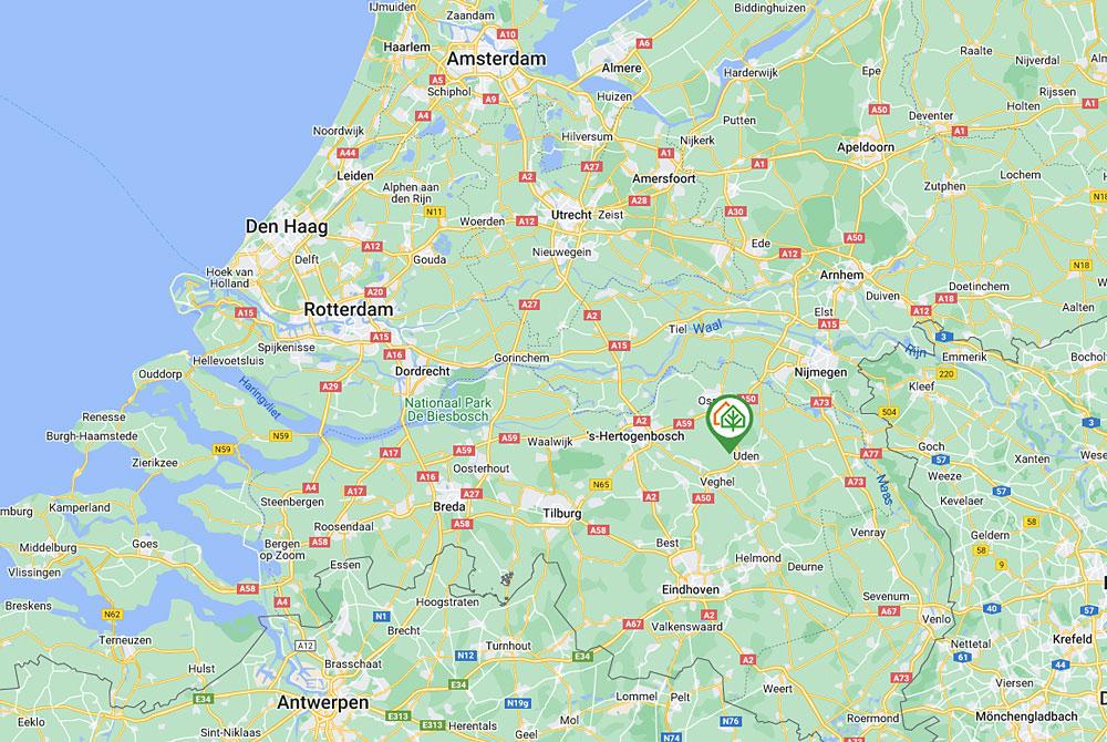 Vakantiepark Sandberghe op de kaart