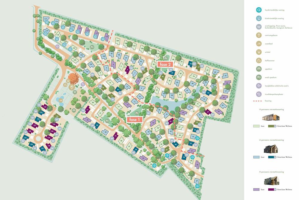 plattegrond van Landal Grotelsche Heide