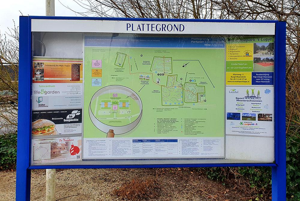 Plattegrond, Landal Résidence ‘t Hof van Haamstede