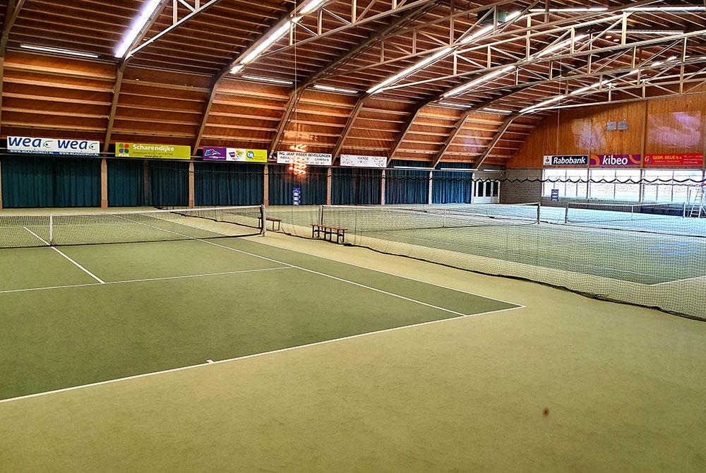 Indoor tennisbanen, Landal Résidence ‘t Hof van Haamstede