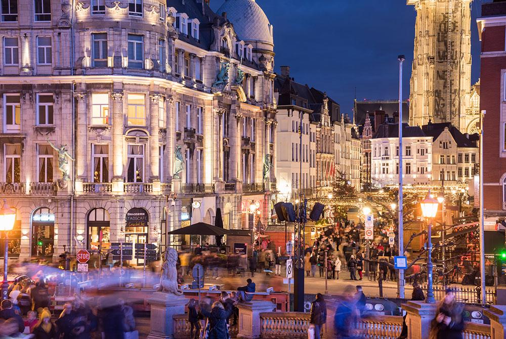 Winter in Antwerpen, kerstmarkten België