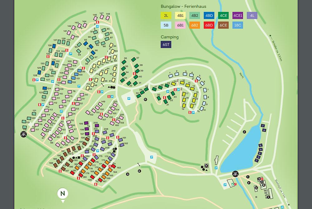 Landal Wirfttal plattegrond