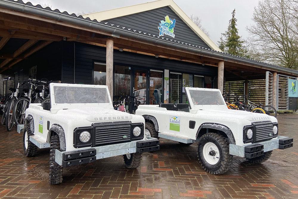 Nieuw bij Landal: rijden in een mini Land Rover Defender