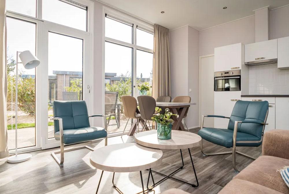 Nieuwe chalet, Vakantiepark De Krim Texel