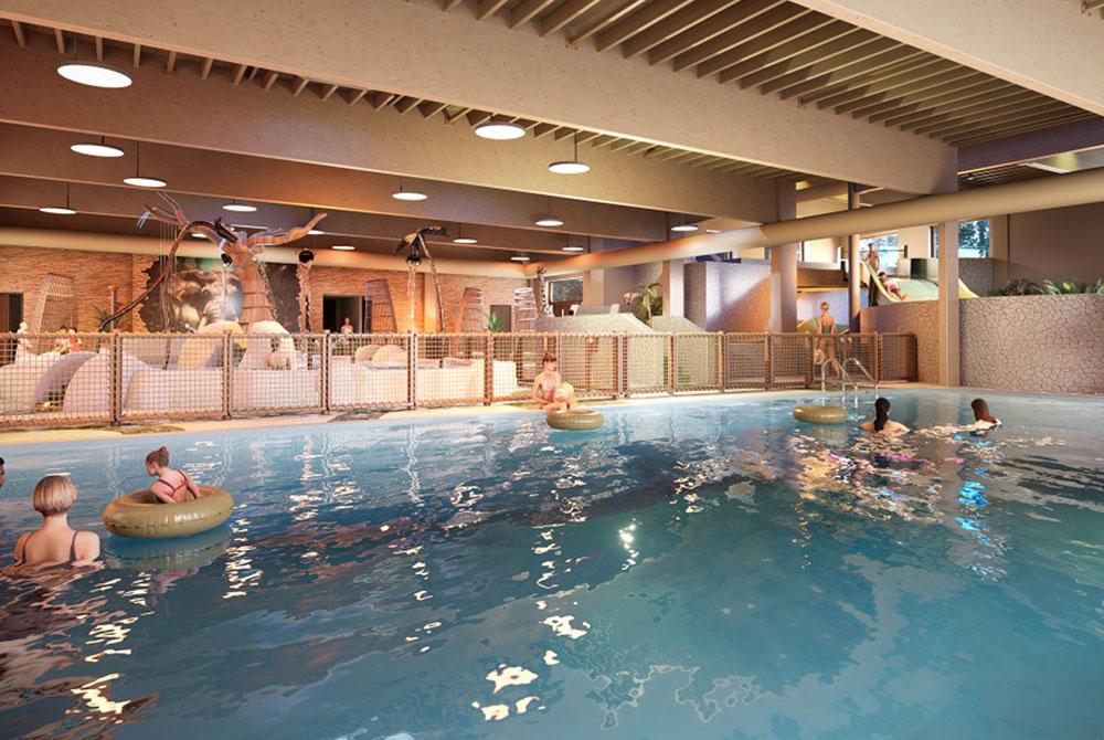 Vernieuwde Maji Springs zwembad op Safari Resort Beekse Bergen