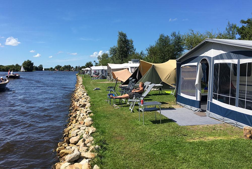 Ardoer Camping It Wiid, camping Friesland aan het water