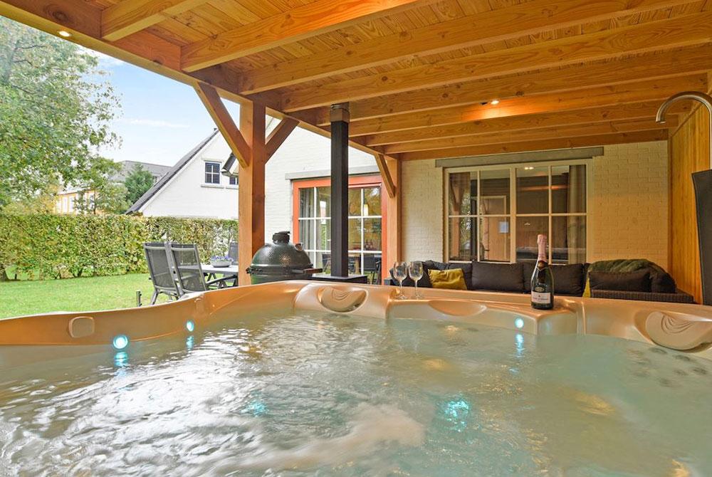 Luxe Landal huisje met bubbelbad