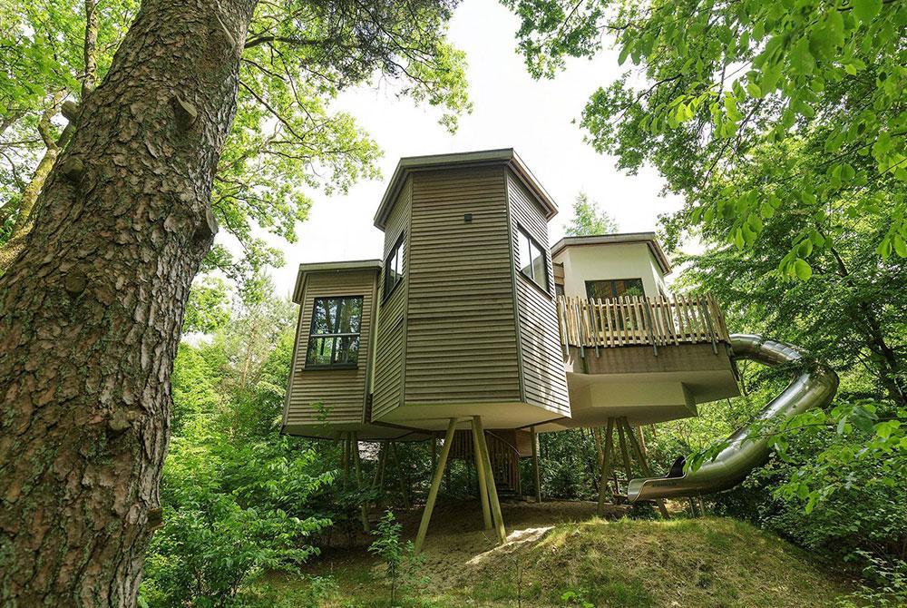 Boomhuis bij Center Parcs