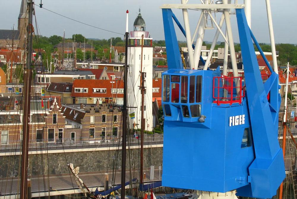 Havenkraan, bijzonder overnachten Nederland