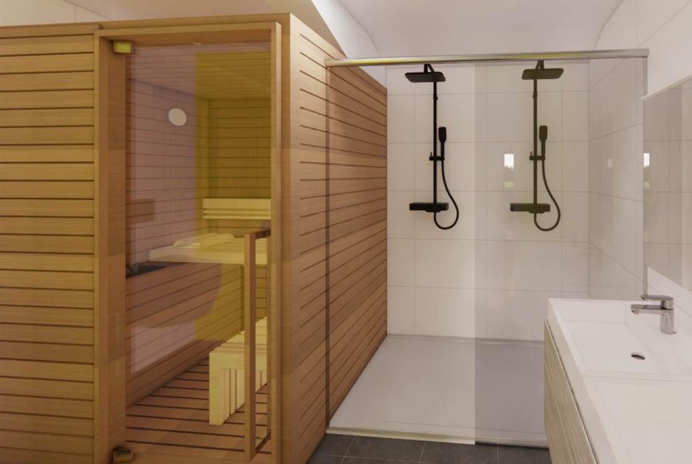 Sauna in het vakantiehuis, Roompot Waddenresort Harlingen