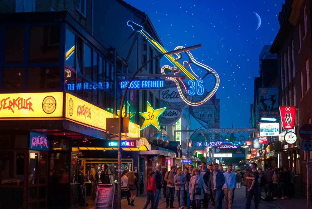 Reeperbahn, stedentrip Hamburg