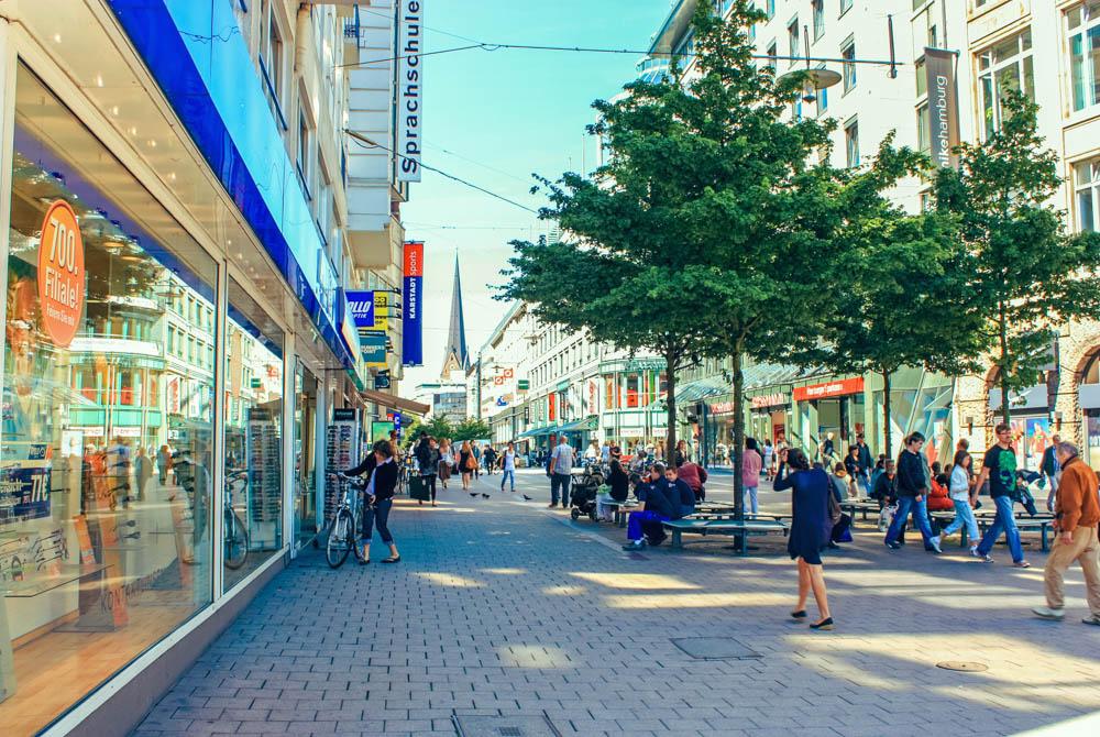 Winkelen in Hamburg, Stedentrip