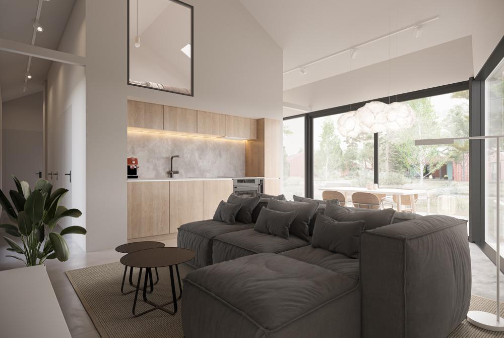 Marber Veluwe, interieur van de villa