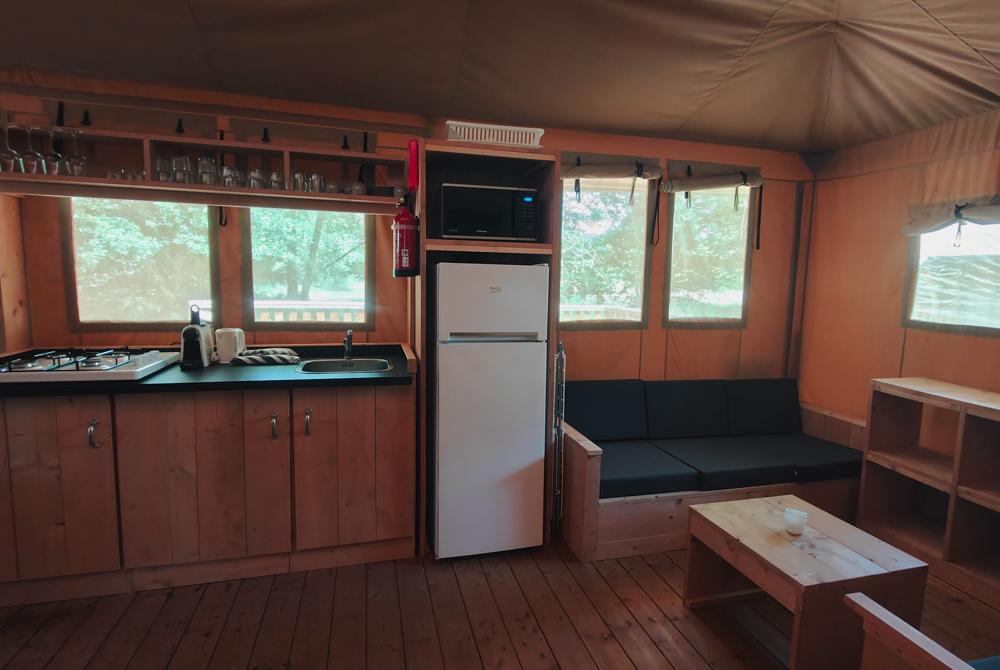 Keuken in de tent