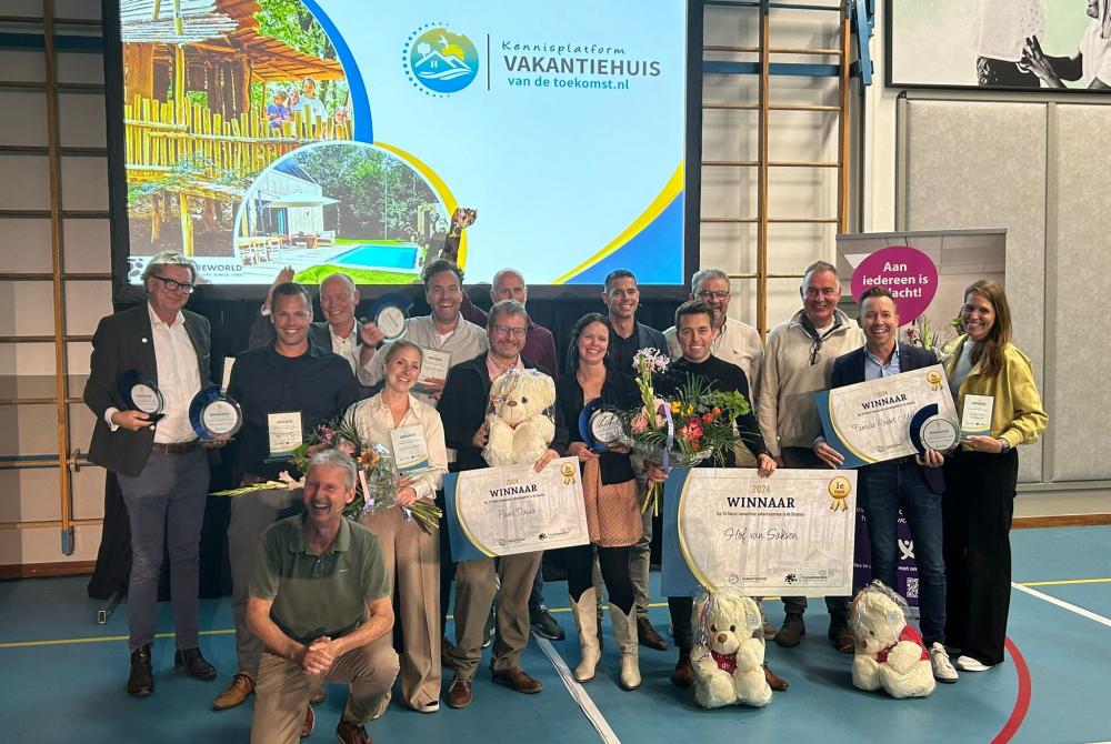 Winnaars op het podium