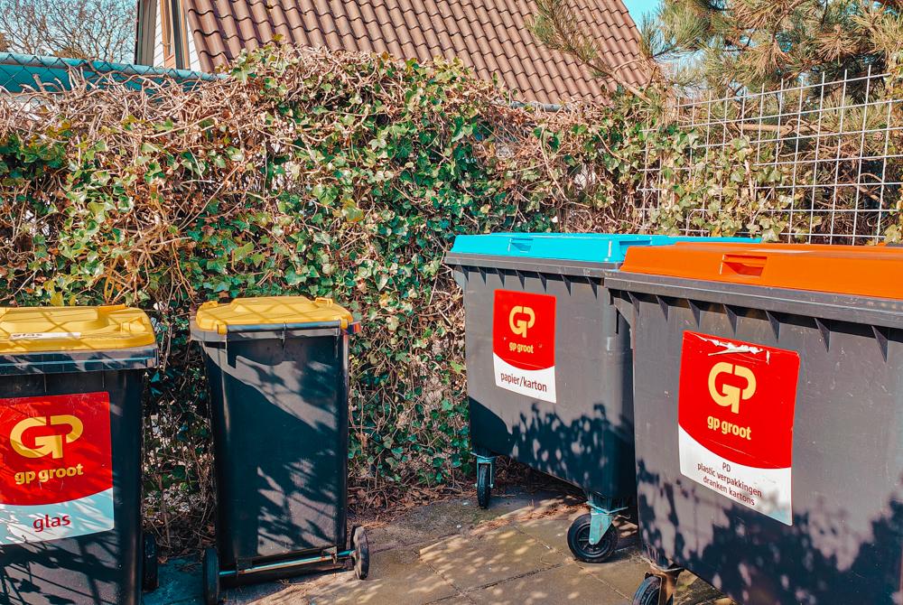 Afvalinzameling op Landal Duynvallei