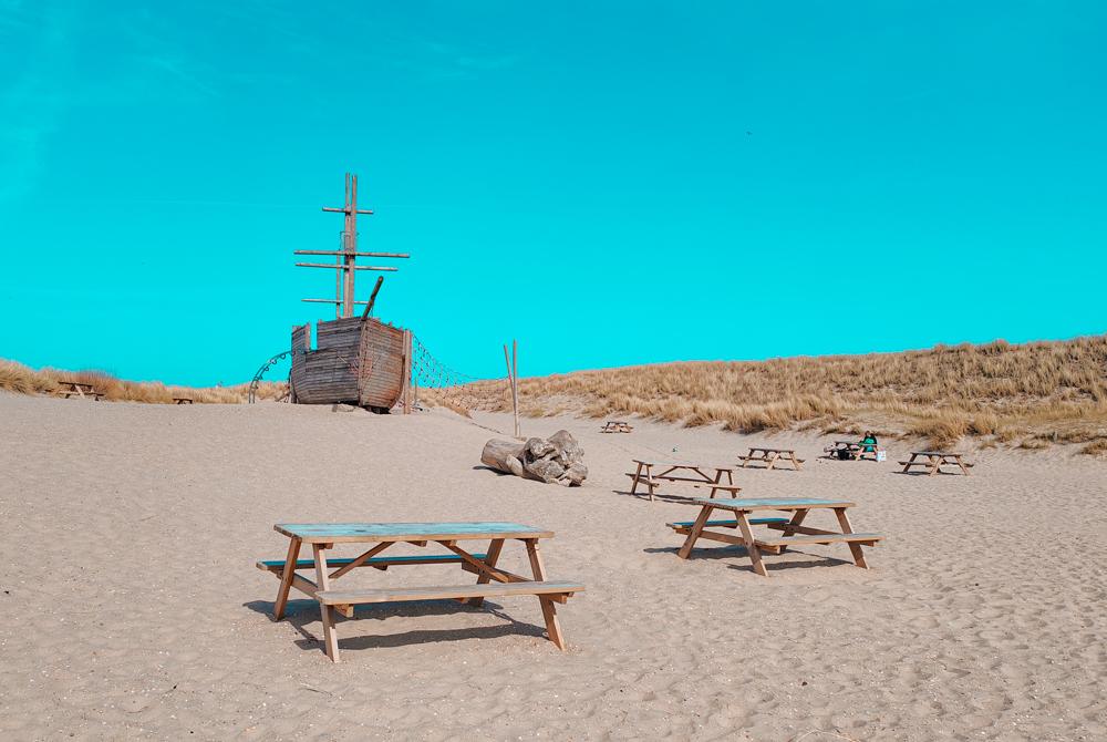 Speelschip Strand Camperduin, Landal Duynvallei