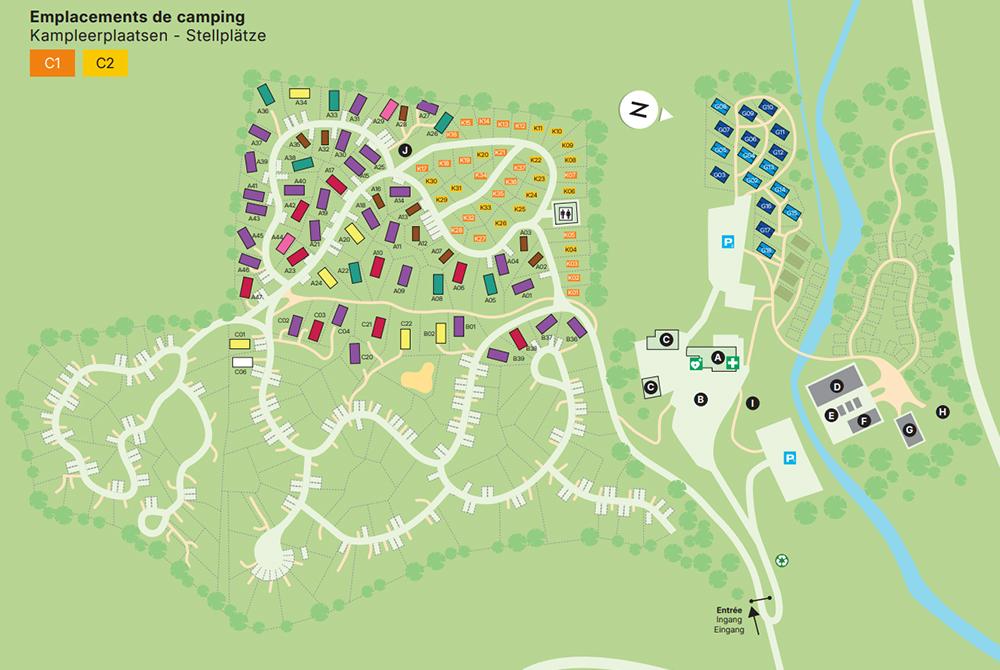 Plattegrond Landal Namur Nature