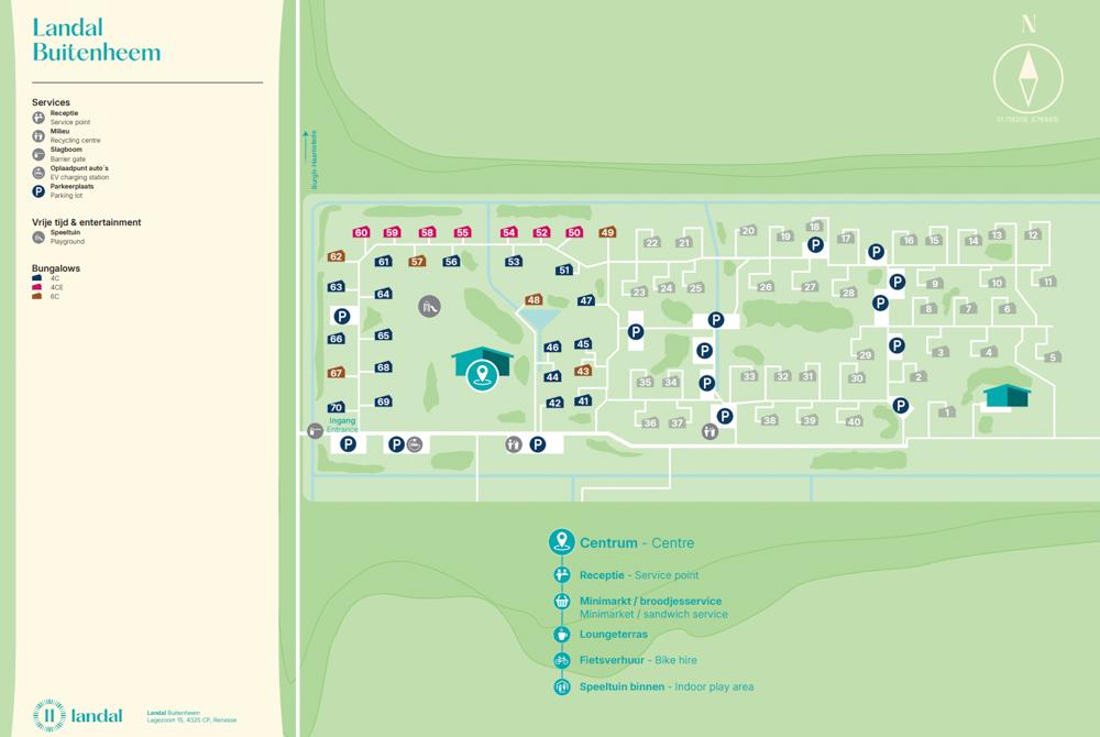 Plattegrond van Landal Buitenheem