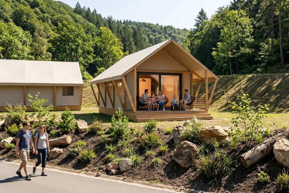 4 persoons hottub glampingtent