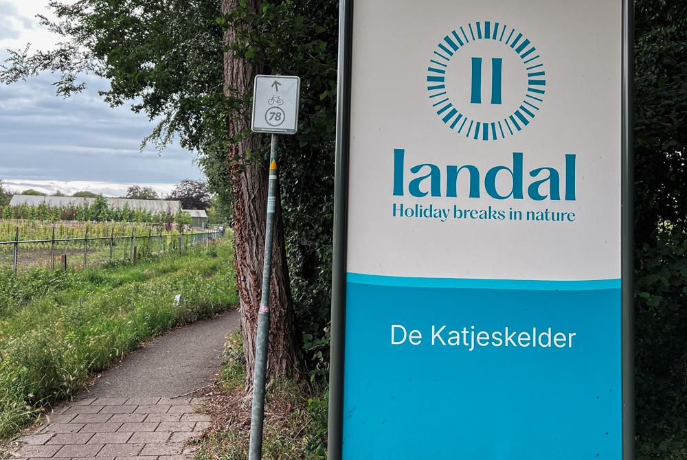 Welkomstbord Landal De Katjeskelder