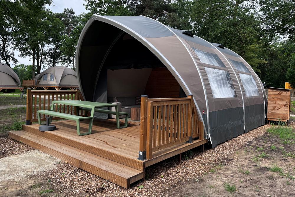 Onze glampingtent op Landal De Katjeskelder