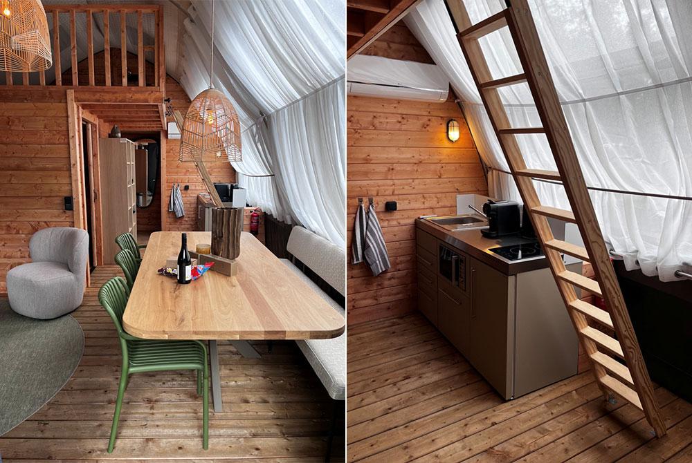 Inrichting van de tent