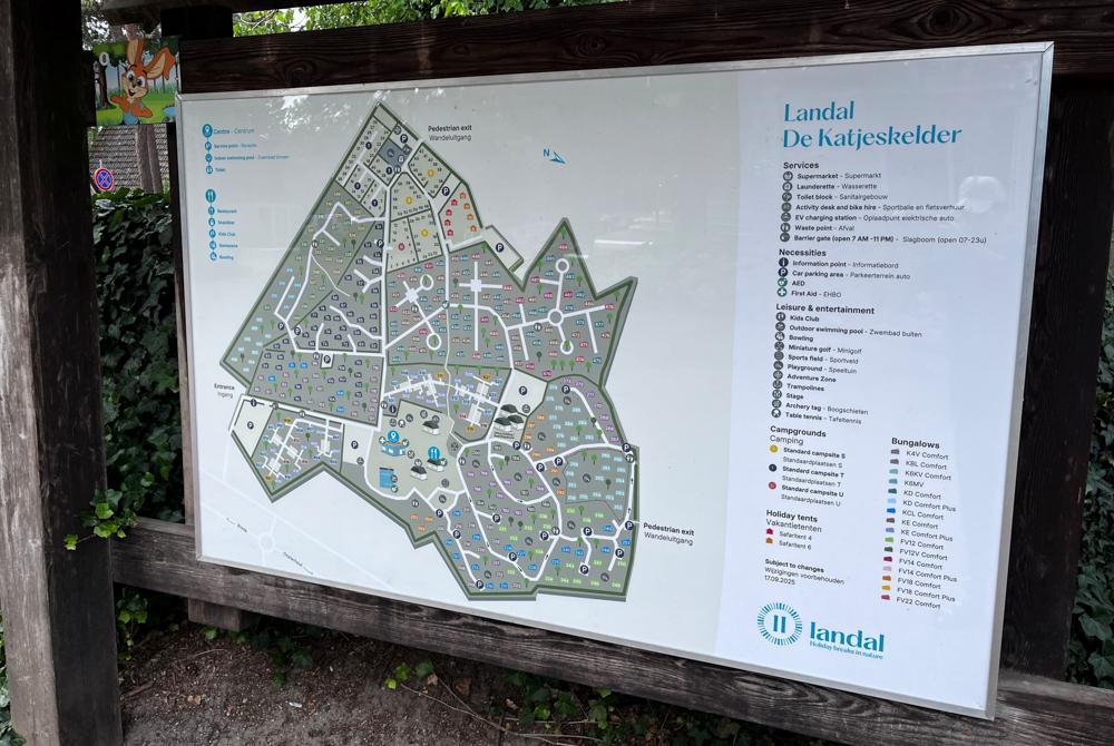 De plattegrond van Landal De Katjeskelder