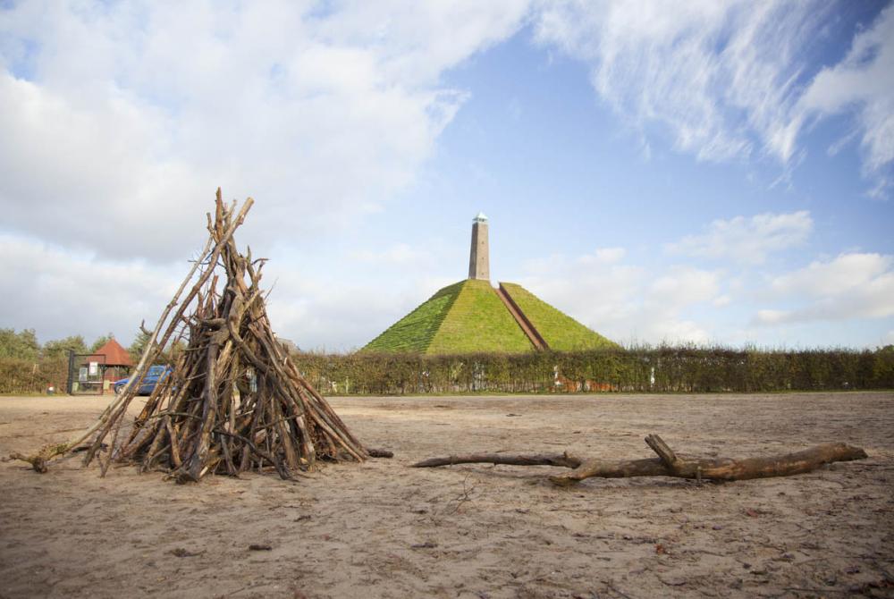 Bij de Pyramide van Austerlitz heb je een schitterend uitzicht
